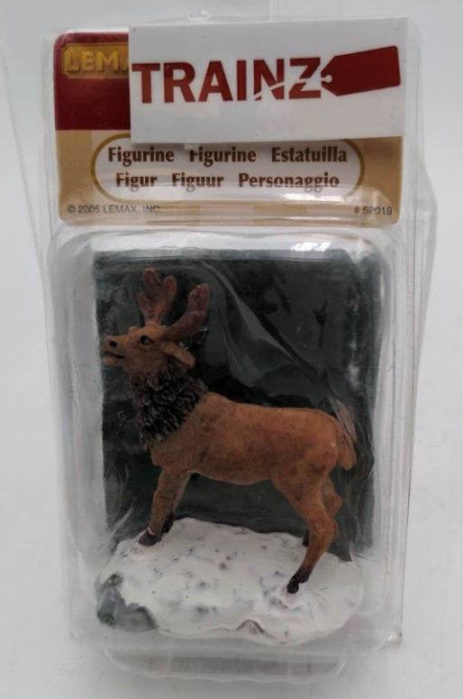 Lemax 52019 Christmas Village Stag Buck Deer Moose Figure