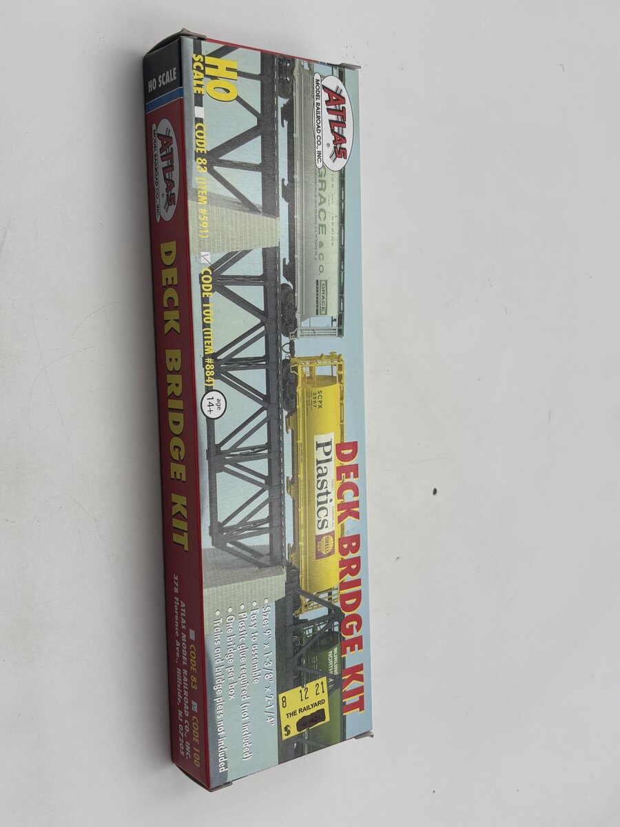 Atlas 0884 HO Scale Deck Bridge Kit Code 100