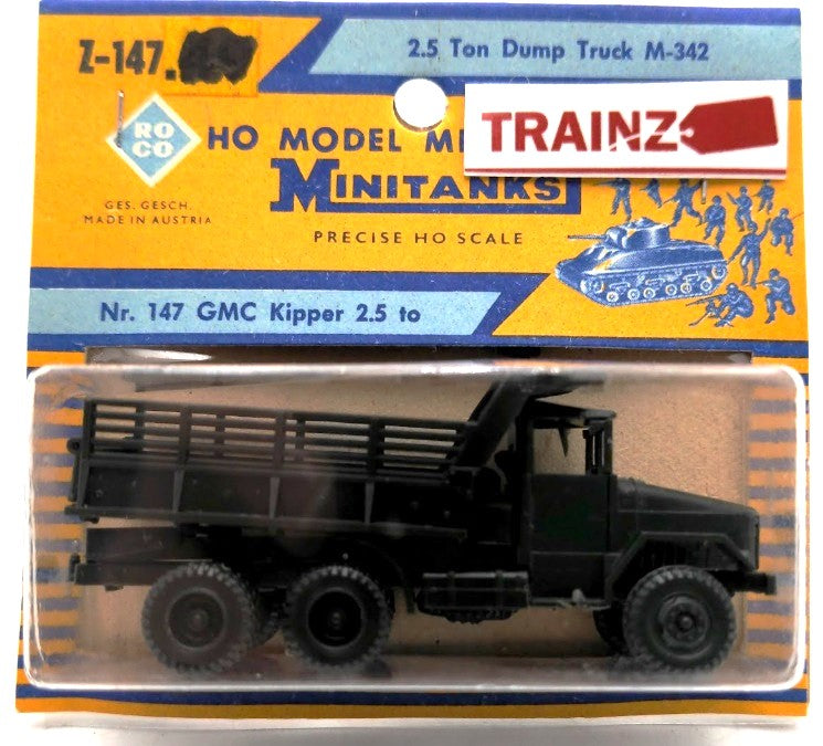 Roco Z-147 HO Minitanks GMC Kipper M-342 2.5 Ton 6 X 6 Dump Truck
