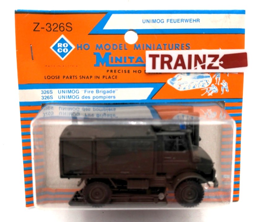 Roco Z-326S HO Scale MiniTanks Unimog Fire Brigade Plastic Kit