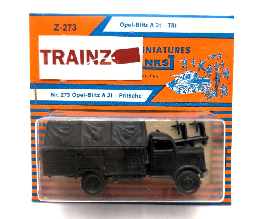 Roco Z-273 HO Scale German MiniTanks Opel Blitz A 3t Tilt Military Plastic Kit