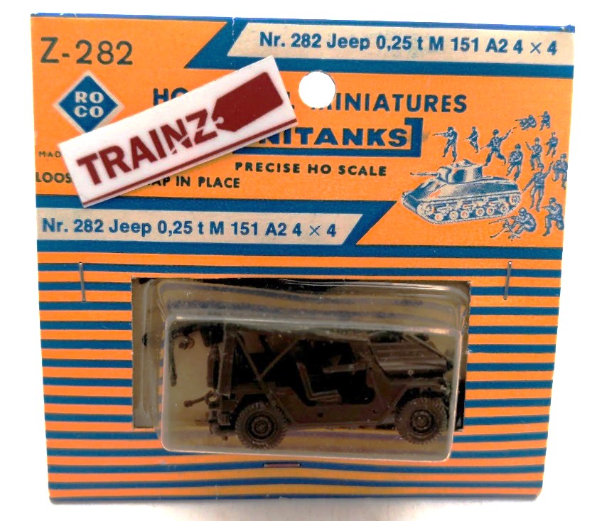 Roco Z-282 HO Scale Minitanks Jeep 0,25 t M 151 A2 4 X 4 Plastic Kit
