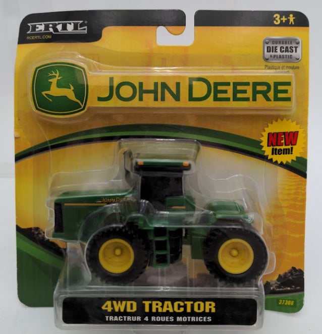 Ertl 37308 1:64 Scale Green John Deere 4WD Tractor Die Cast & Plastic