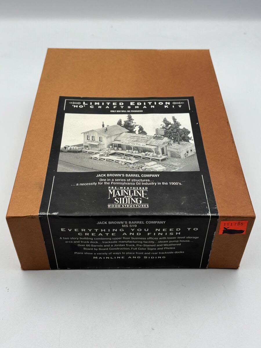 Mainline Siding MS 519 HO Scale Jack Brown's Barrel Company Build Kit