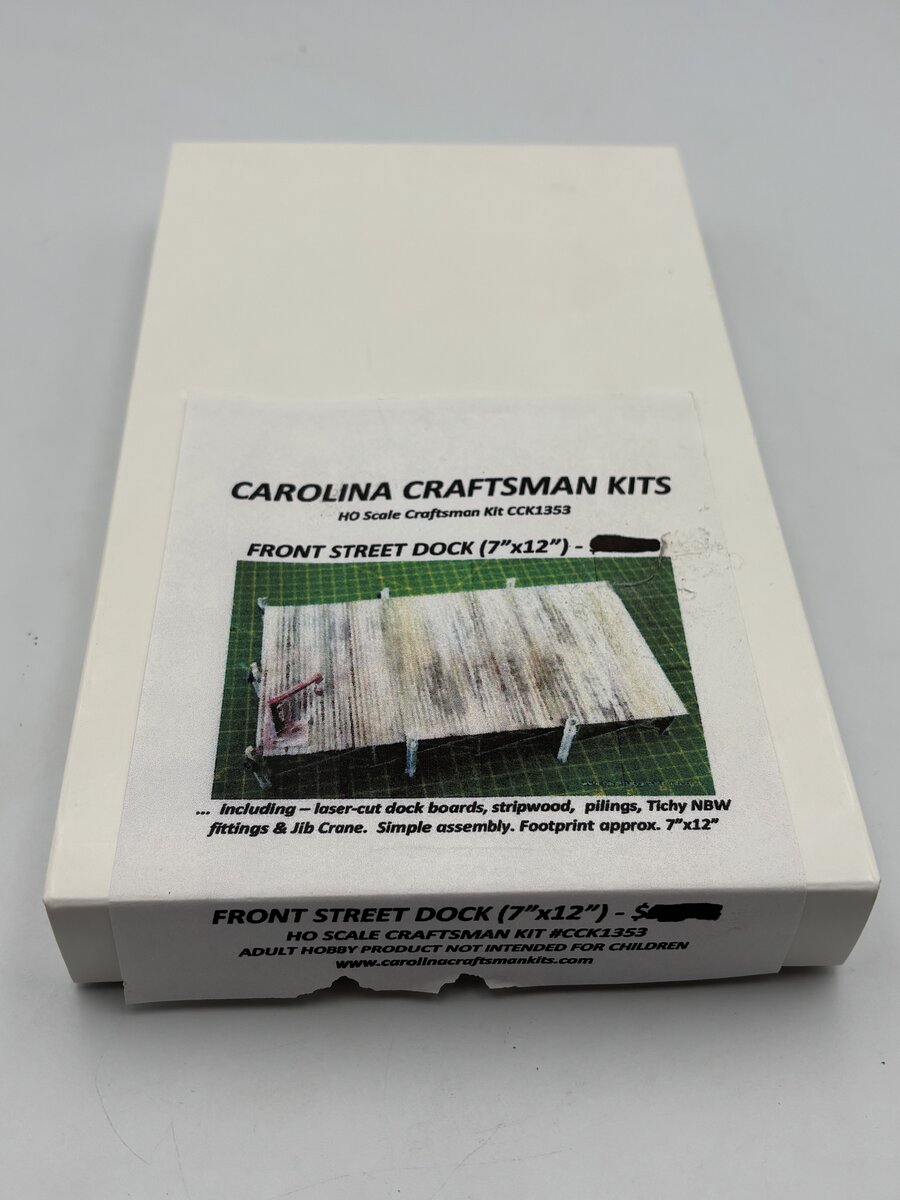 Carolina Craftsman CCK1353 HO Scale Front Street Dock Build Kit (7" x 12")