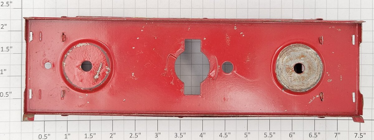 American Flyer 484-3 American Flyer Lines Red Tinplate Caboose Shell with Frame