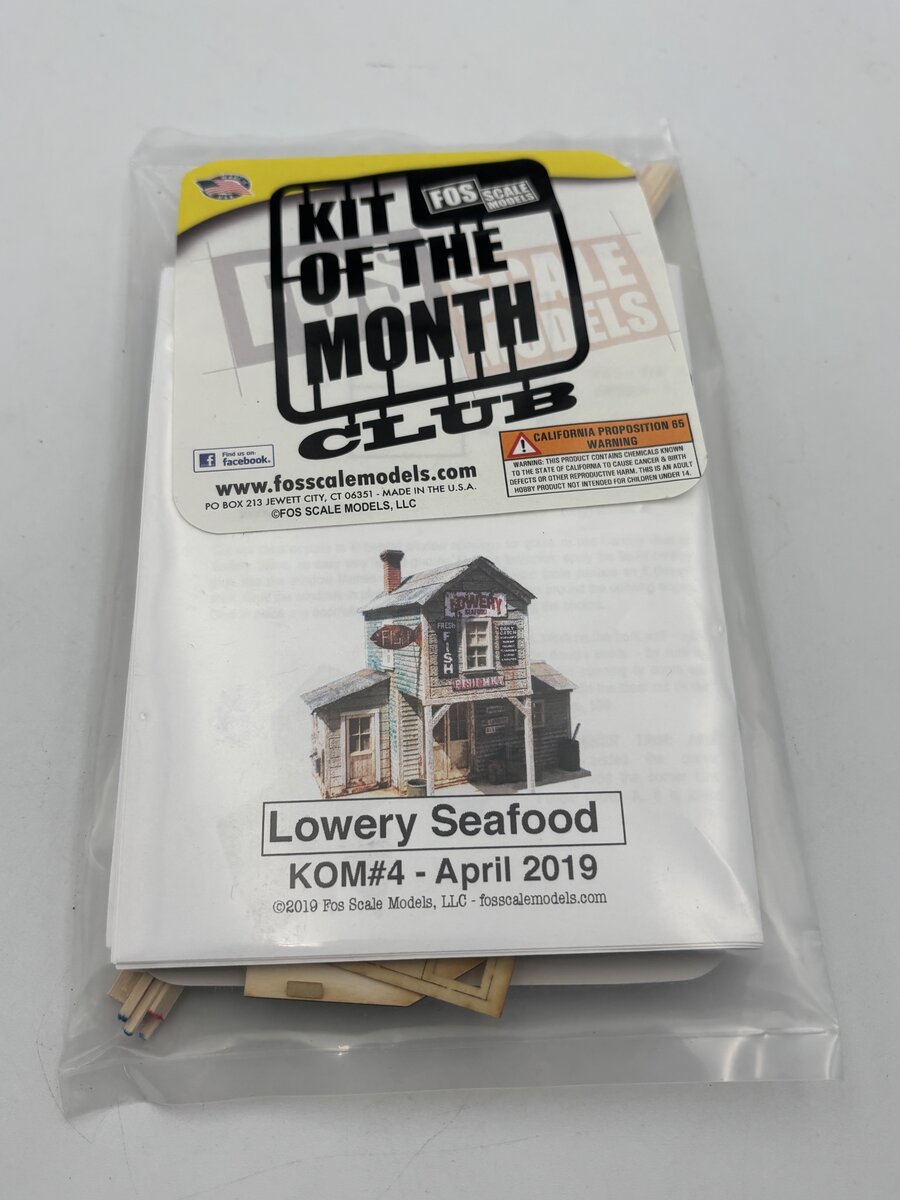 FOS Scale Limited KOM#4 HO Scale Lowery Seafood Build Kit