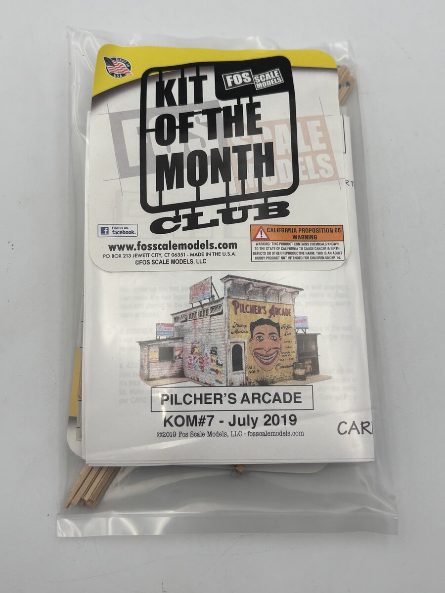 FOS Scale Limited KOM#7 HO Scale Pilcher's Arcade Build Kit