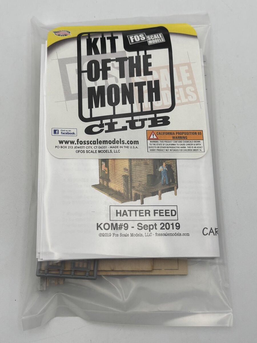 FOS Scale Limited KOM#9 HO Scale Hatter Feed Build Kit
