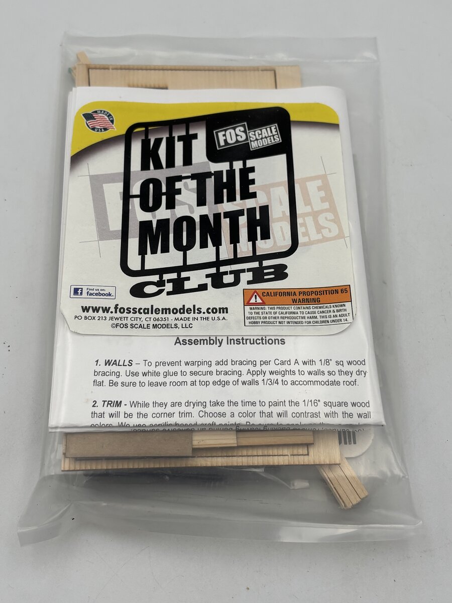 FOS Scale Limited HO Scale Derito's Meat Products Build Kit