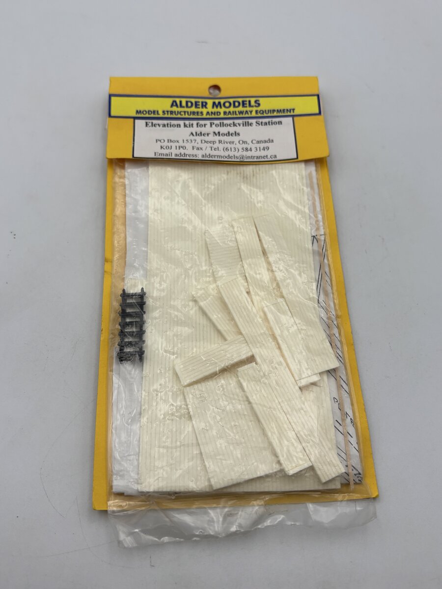 Alder Models HO Scale Elevation Kit For Pollockville Station Build Kit