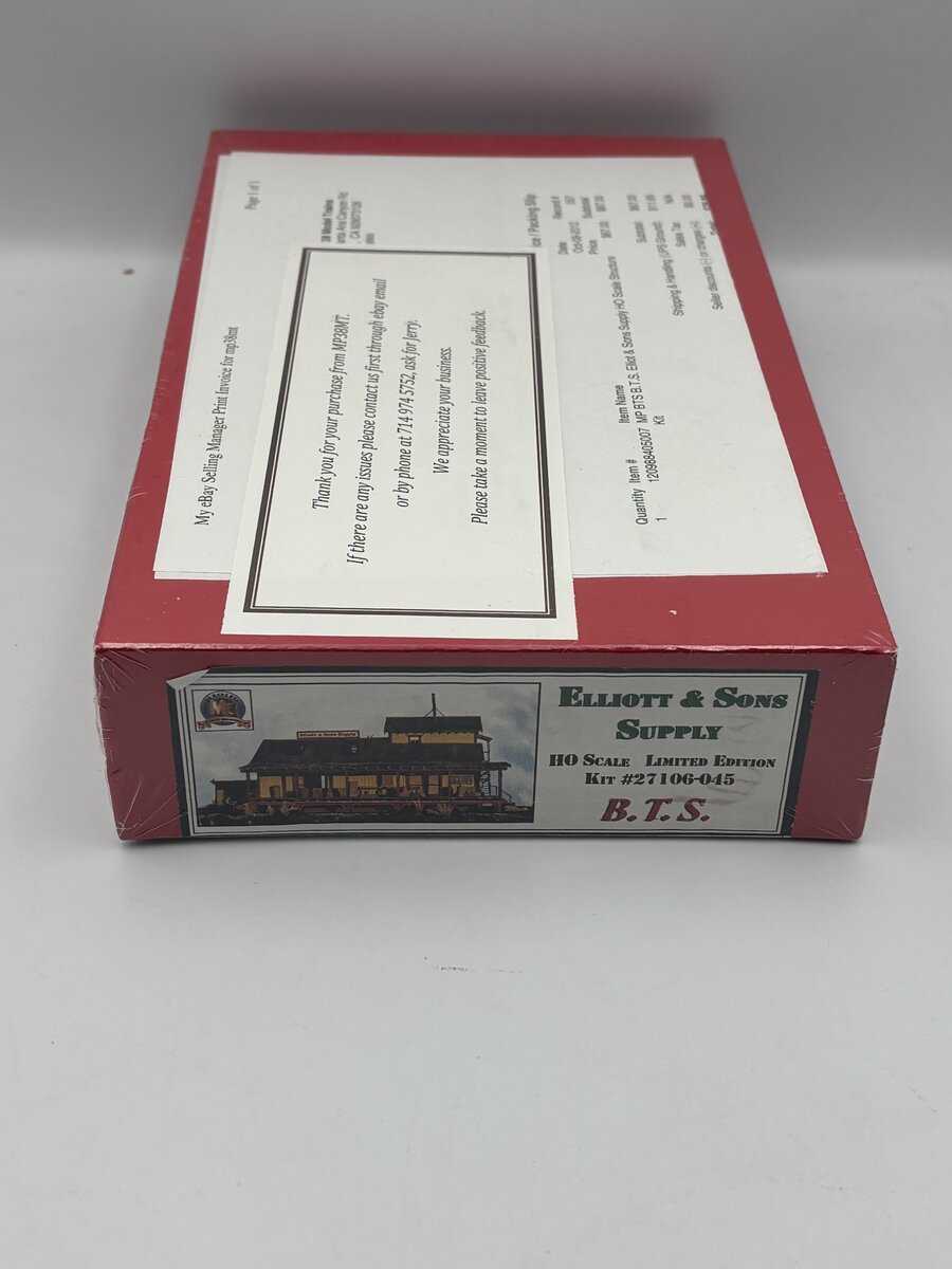 B.T.S. 27106 HO Scale Elliott & Sons Supply Build Kit