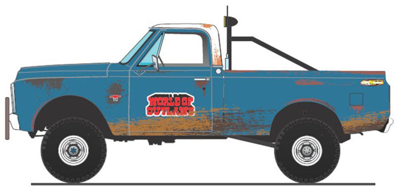 Acme A1807223 1:18 World of Outlaws - 1967 Chevrolet K10 Push Truck