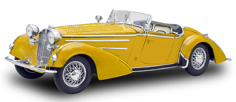 Sun Star SS-2411 1:18 Gold 1939 Horch 855 Roadster Diecast Model