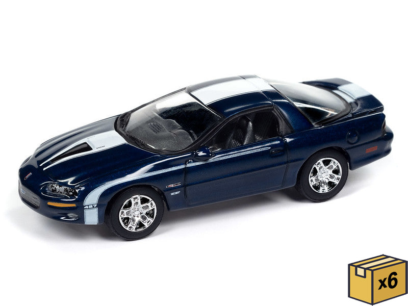 Johnny Lightning JLSP382-B-CASE 1:64 Metallic Blue Nickey 2002 Chevy Camaro ZL1