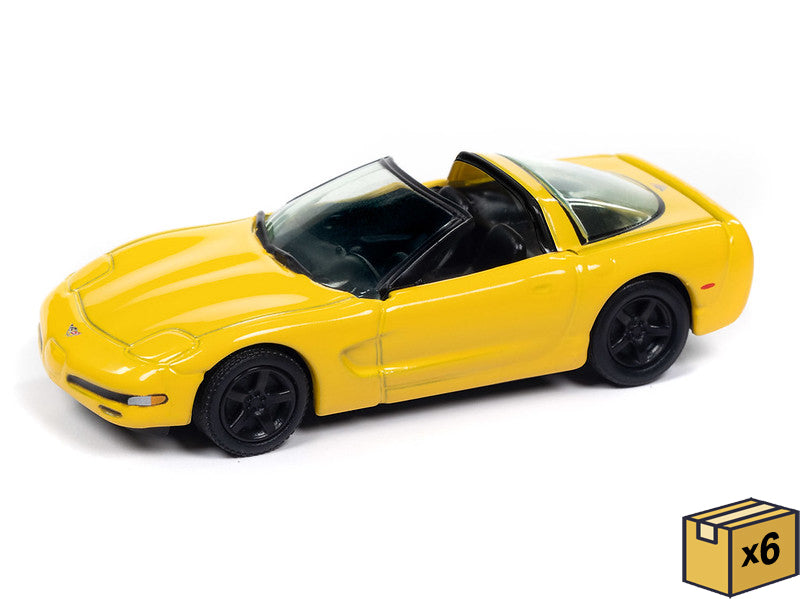 Johnny Lightning JLSP387-A-CASE 1:64 Yellow 50th Anniv 2003 Chevrolet Corvette