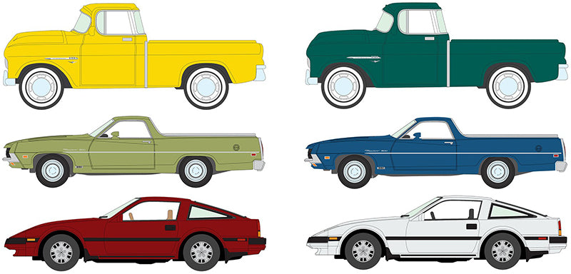 Johnny Lightning JLCT018-CASE 1:64 Collectors Tin 2025 Release 3 (Set of 6)