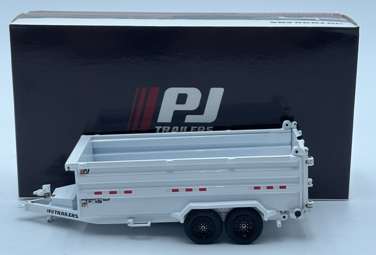 Weiss Brothers WBR035-1401 1:50 White PJ Dump DM Trailer Diecast Model