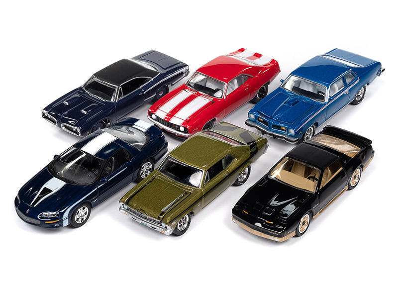 Johnny Lightning JLMC034-B-CASE 1:64 Muscle Cars 2025 Release 1B (Set of 6)