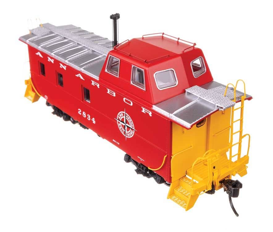 Walthers 920-103603 HO Ann Arbor Wabash Streamlined Caboose Ready to Run #2834