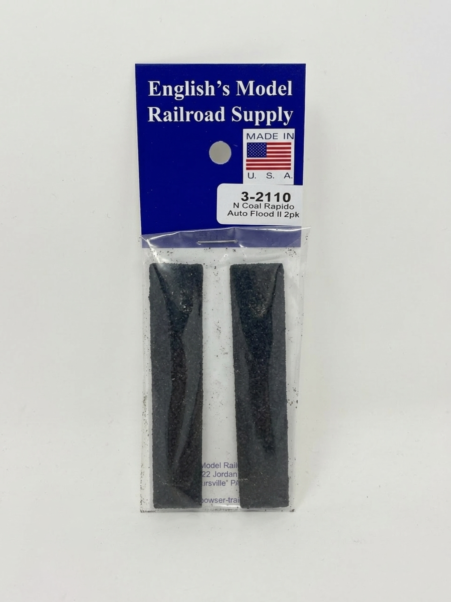 English's Model Railroad Supply 2110 N Rapido Hopper Real Coal Load (Pack of 2)