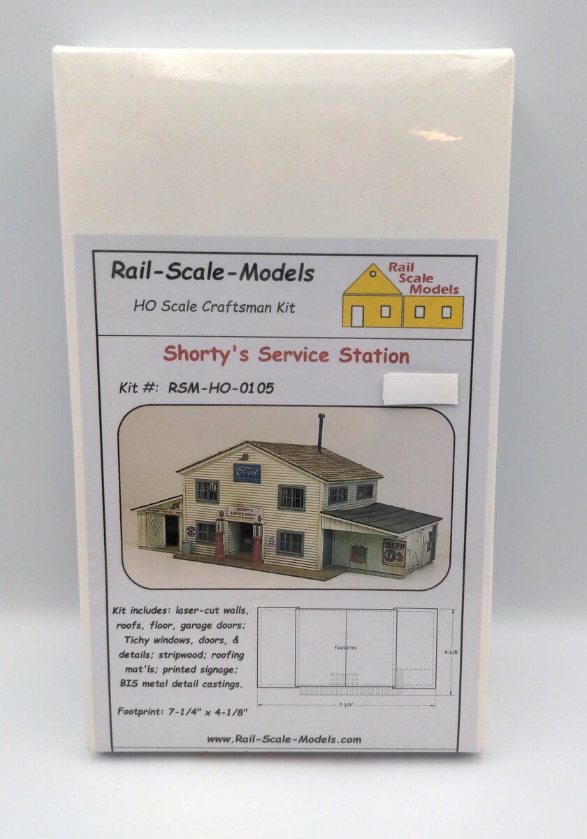 Rail Scale Models 0105 HO Shorty's Service Station Building Kit
