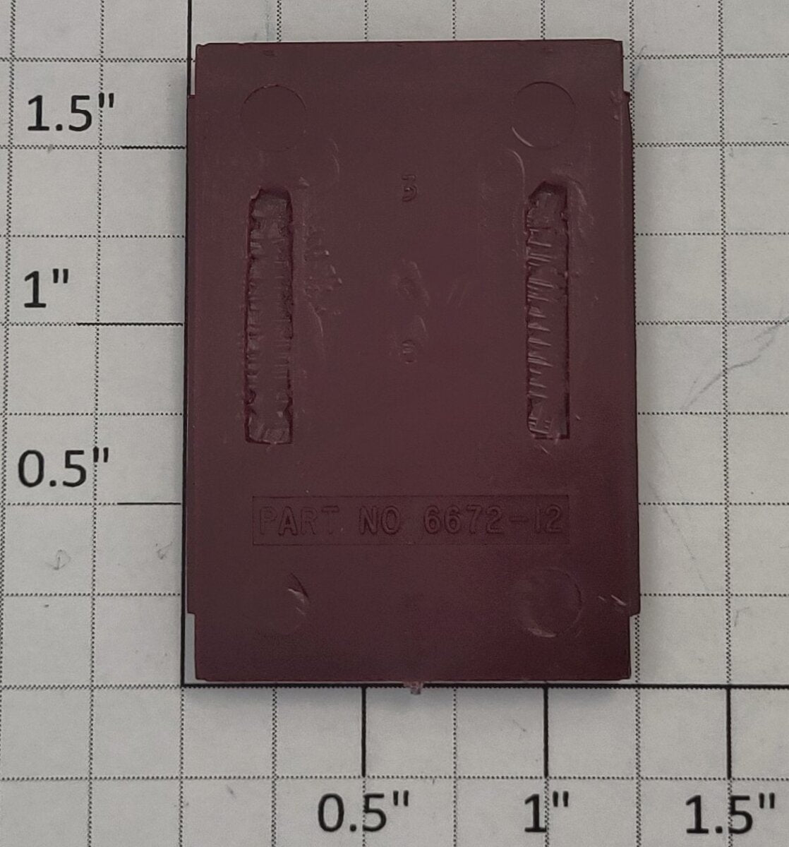 Lionel 9886-12 Maroon "Mounds" Reefer Car Door with Guides