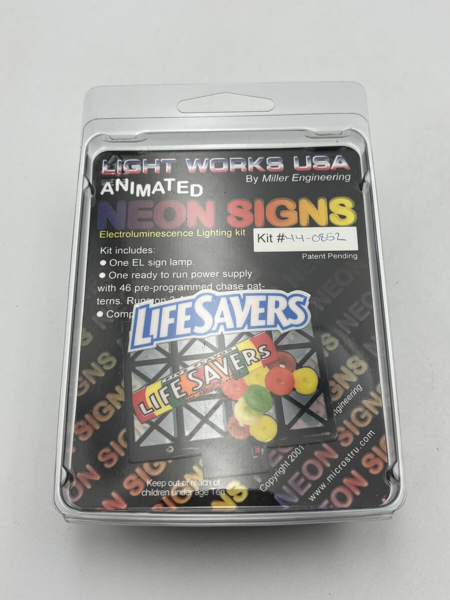 Miller Engineering 44-0852 N/HO Animated Lifesavers Neon Sign