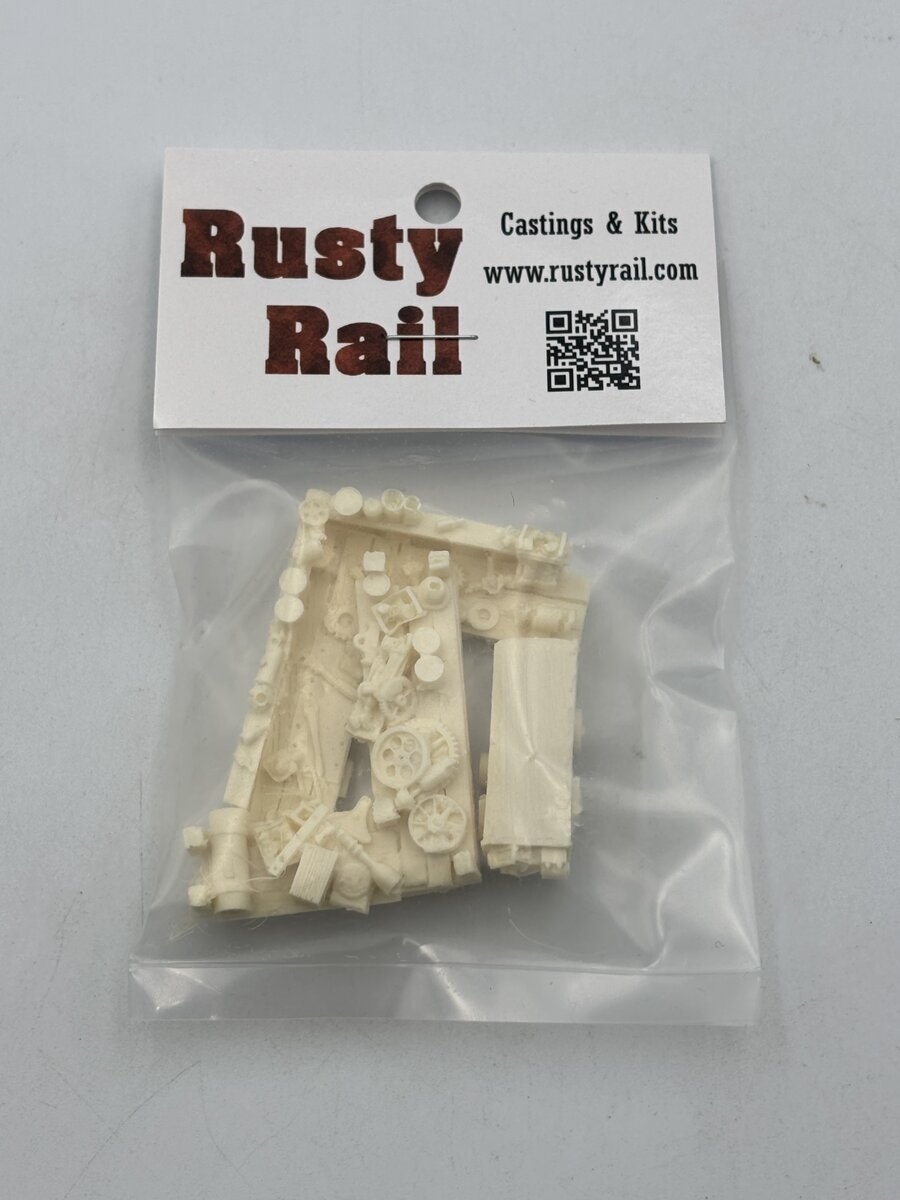Rusty Rails HO Scale Junk Desk Shelving Casting Resin Kit