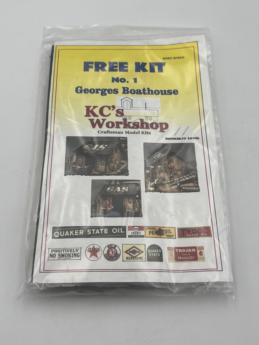 KC'S Workshop 1 HO Scale Georges Boathouse Build Kit