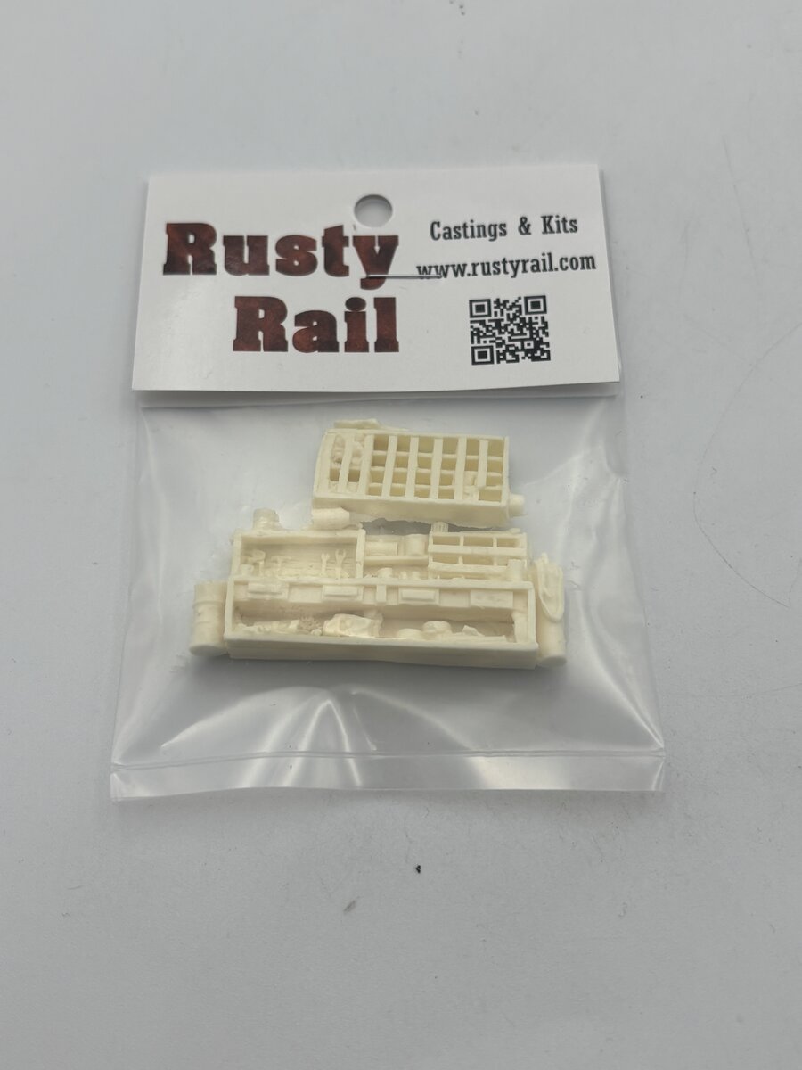 Rusty Rails HO Scale Workbench w/Shelving Castings Resin Kit
