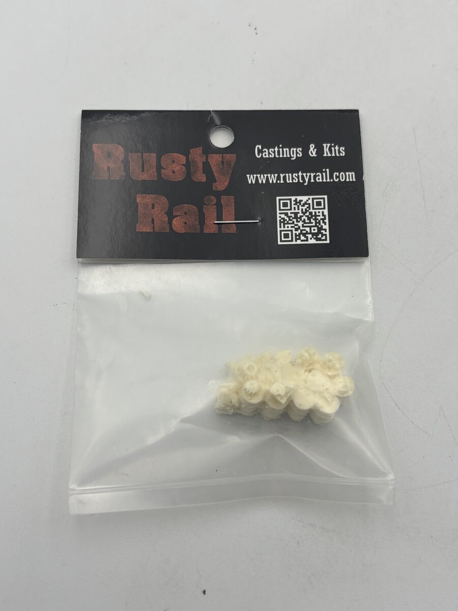 Rusty Rails HO Scale Small Pile of Drums Castings Resin Kit
