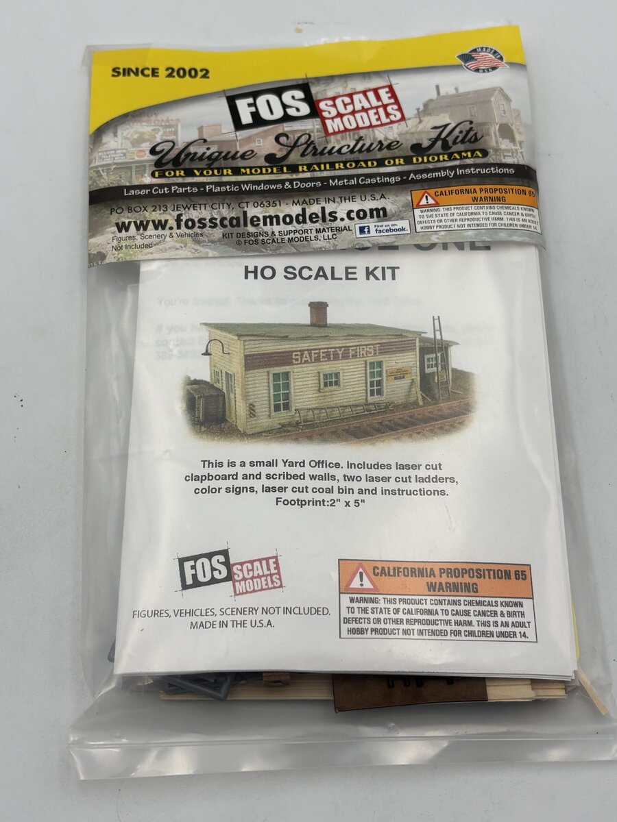 FOS Scale Limited HO Scale Yard Office One Build Kit