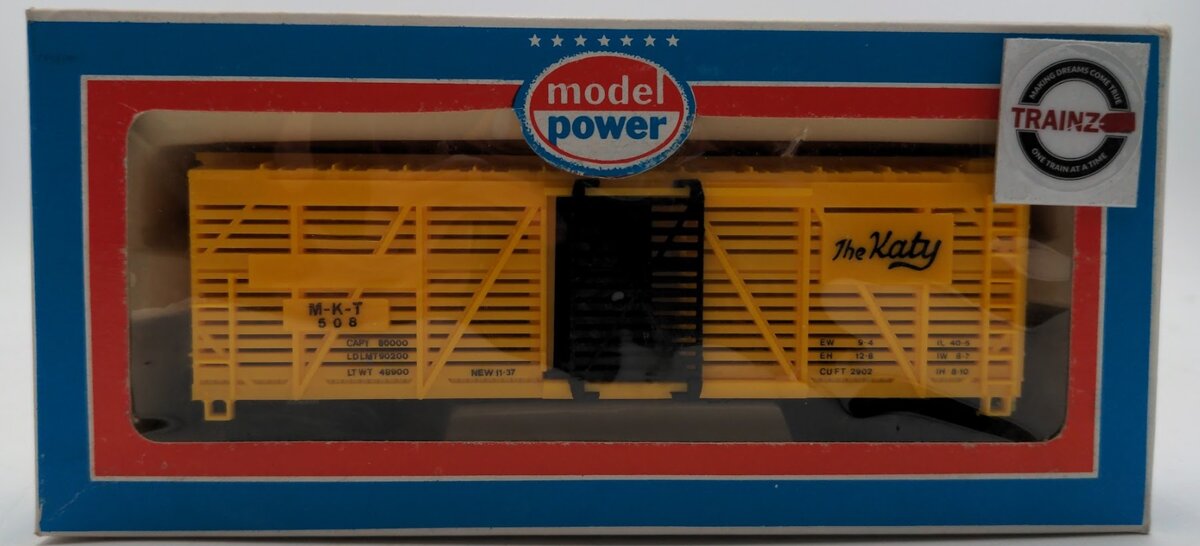 Model Power 8013 HO Scale The Katy MKT 40' Stock Box Car
