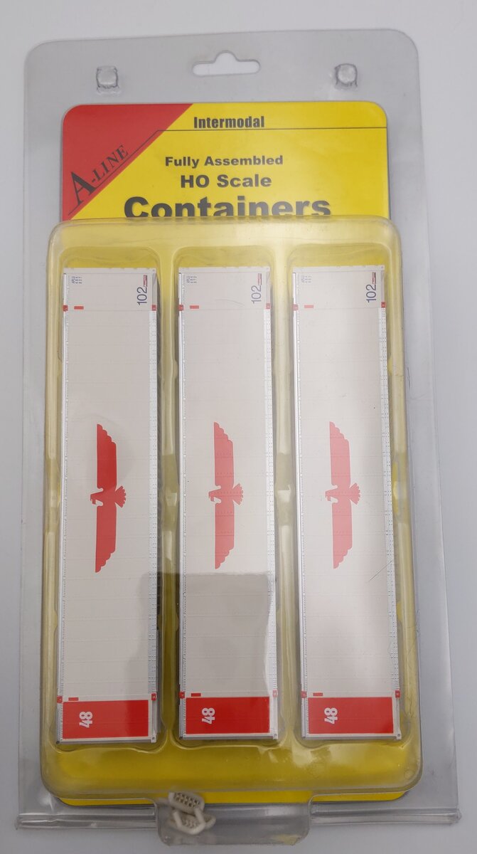 A-Line 30401-02 HO Scale 48' Smooth Sided Container - American President Line