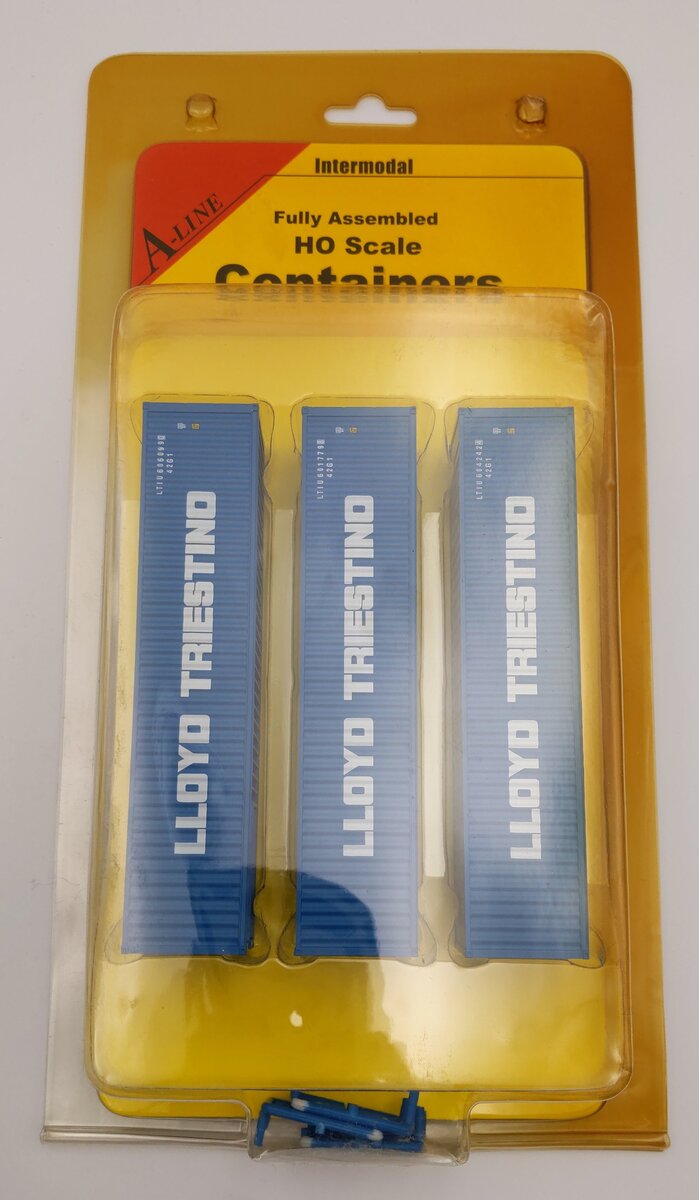 A-Line 30259-01 HO 40' Corrugated Container w/ Corr. Door - Lloyd Triestino
