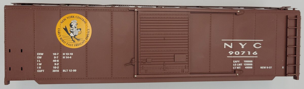 K-Line K761-1754 New York Central Early Bird Fast Freight Service Boxcar Shell
