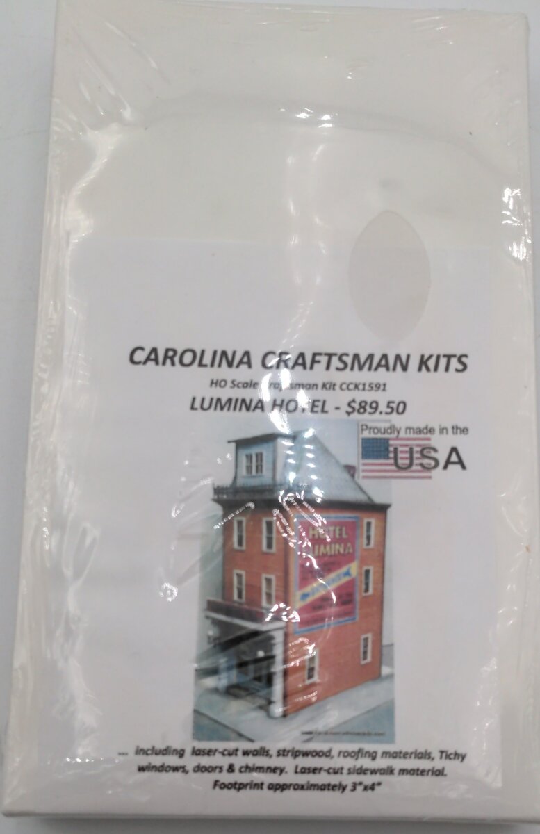 Carolina Craftsman CCK1591 HO Scale Lumina Hotel Building Kit