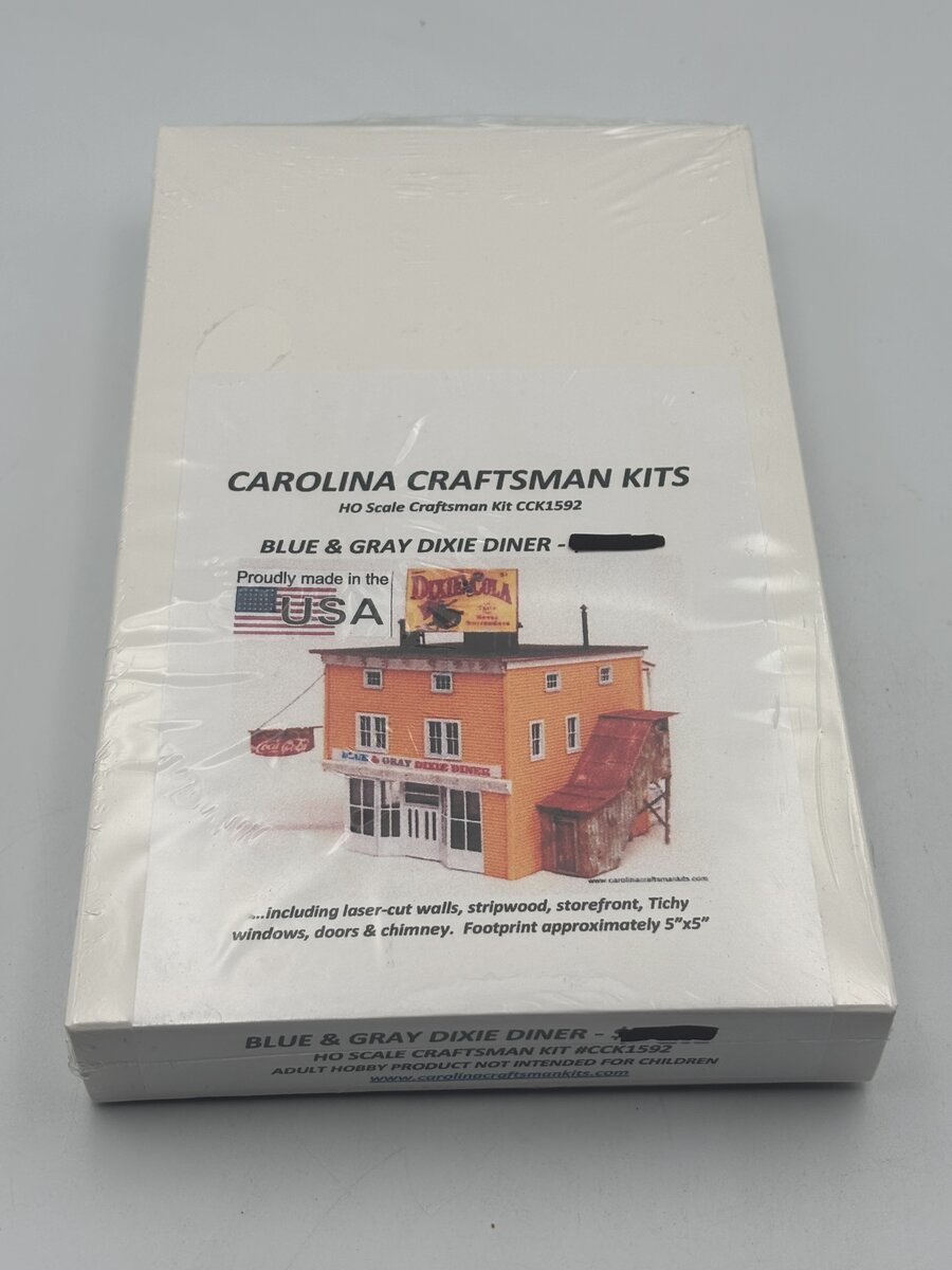 Carolina Craftsman CCK1592 HO Blue & Gray Dixie Diner Build Kit