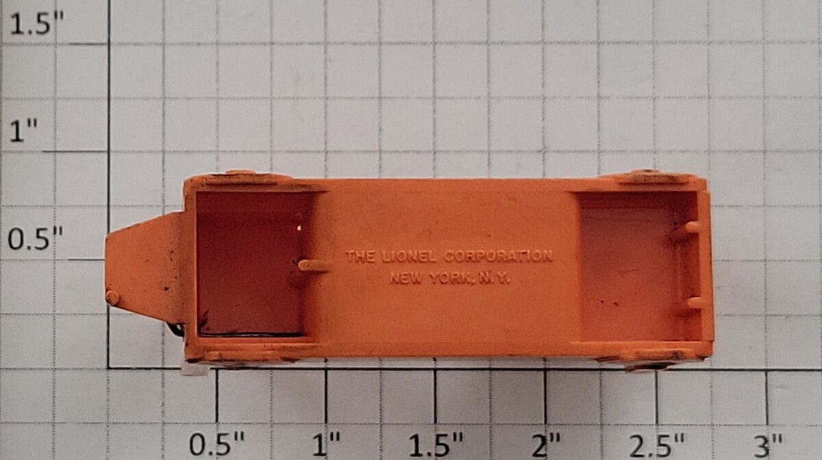 Lionel 356-35 Orange Baggage Cart Truck without Figure