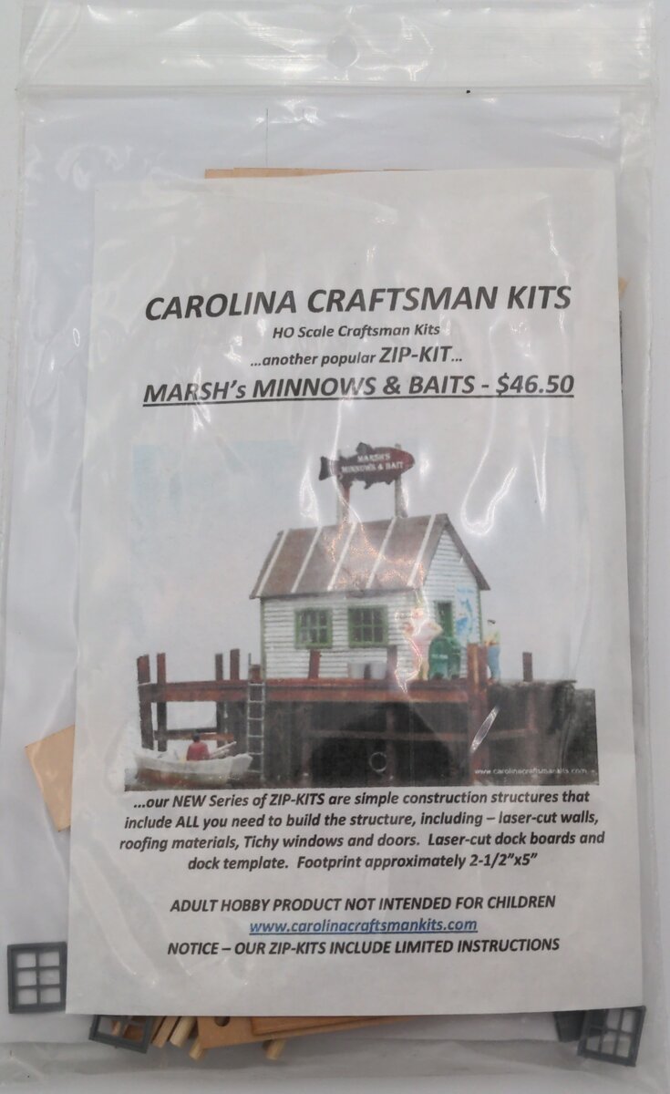 Carolina Craftsman 7 HO Marsh's Minnows & Baits Zip-Kit