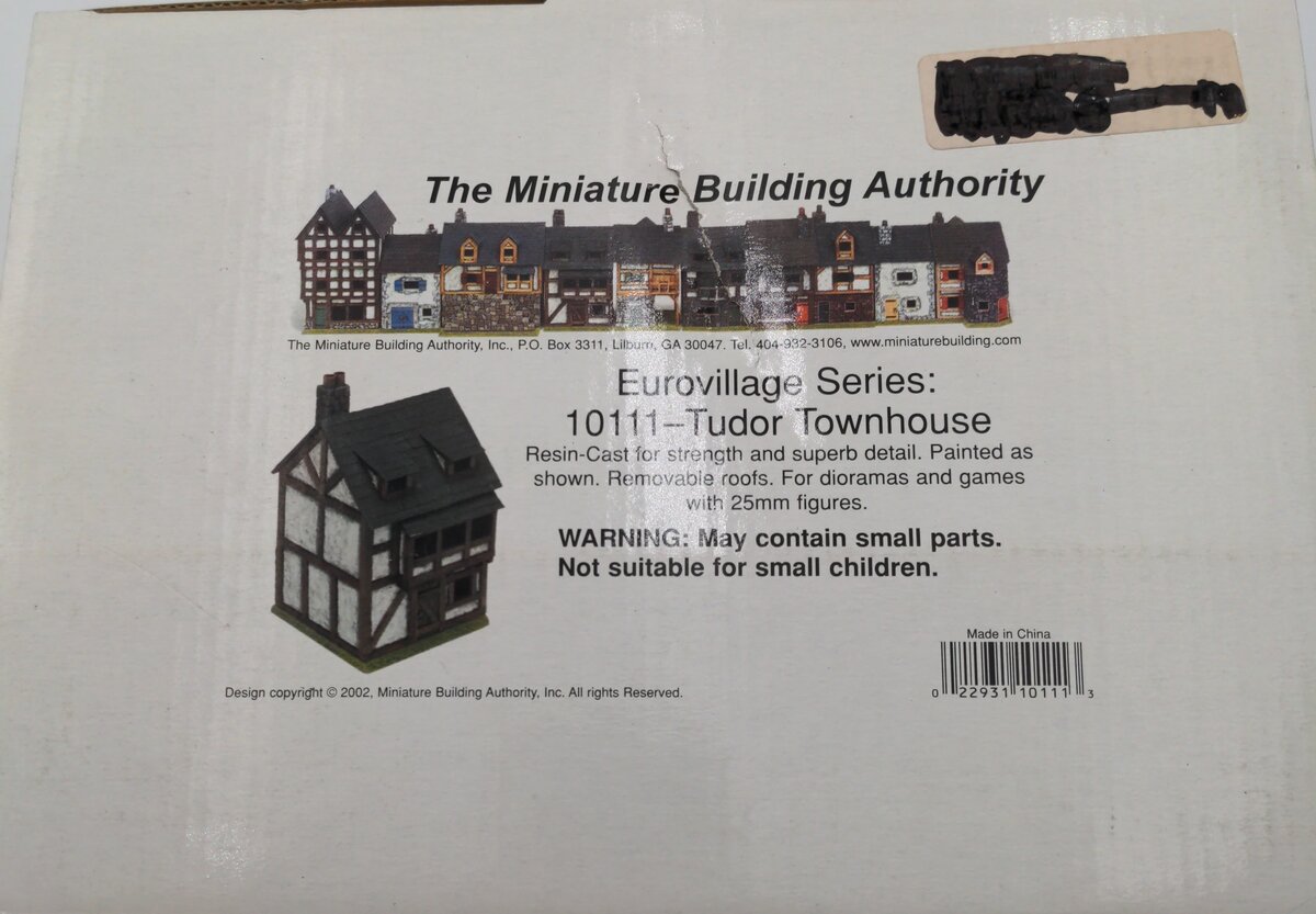 The Miniature Building Authority 10111 Eurovillage Tudor Townhouse Build Kit
