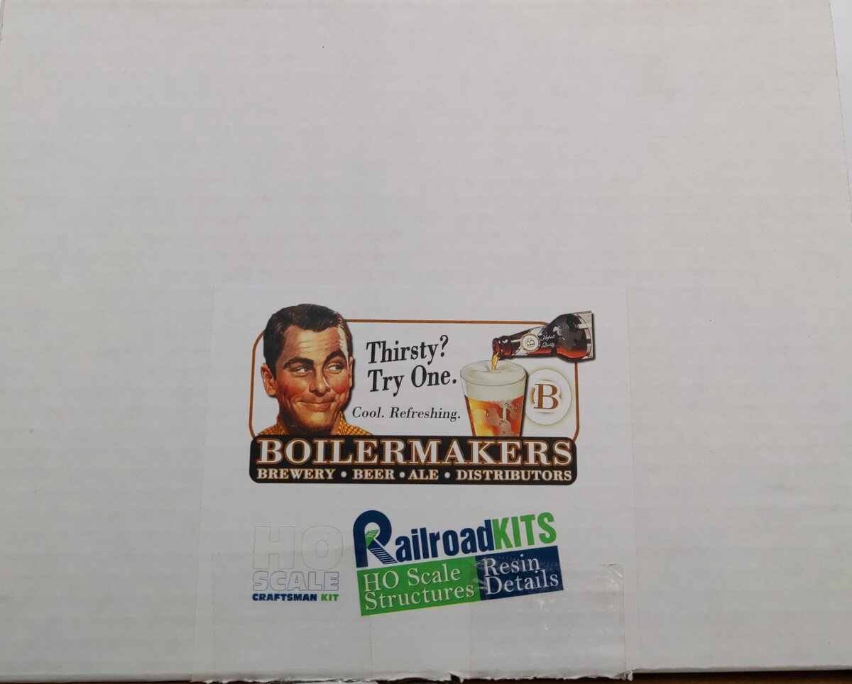 Railroad Kits 02 HO Boiler Makers Brewery Beer Ale Distributers Building Kit