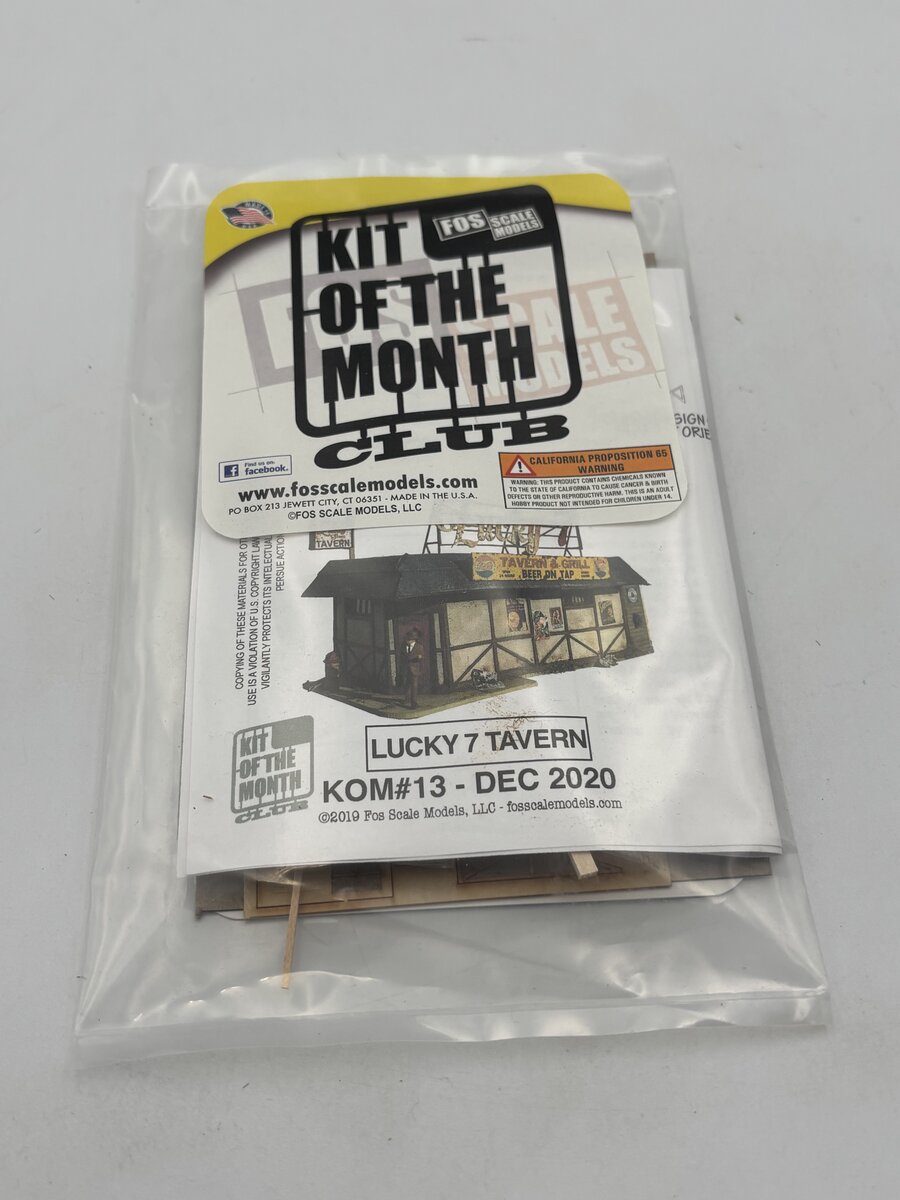 FOS Scale Limited 13 HO Lucky 7 Tavern Build Kit