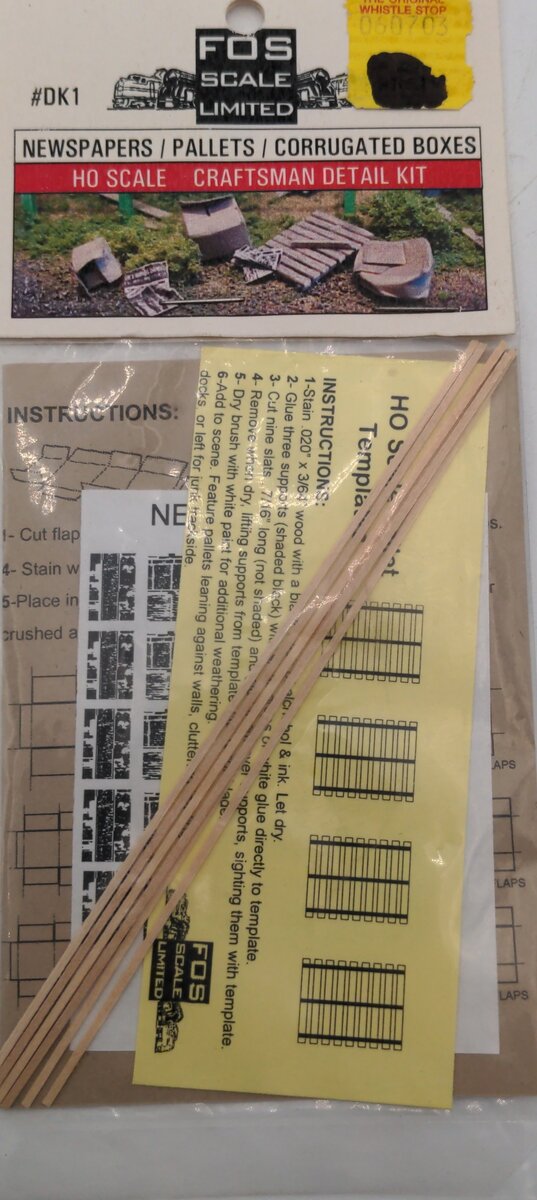 FOS Scale Limited DK1 Newspaper/Pallets/Corrugated Boxes Detail Kit