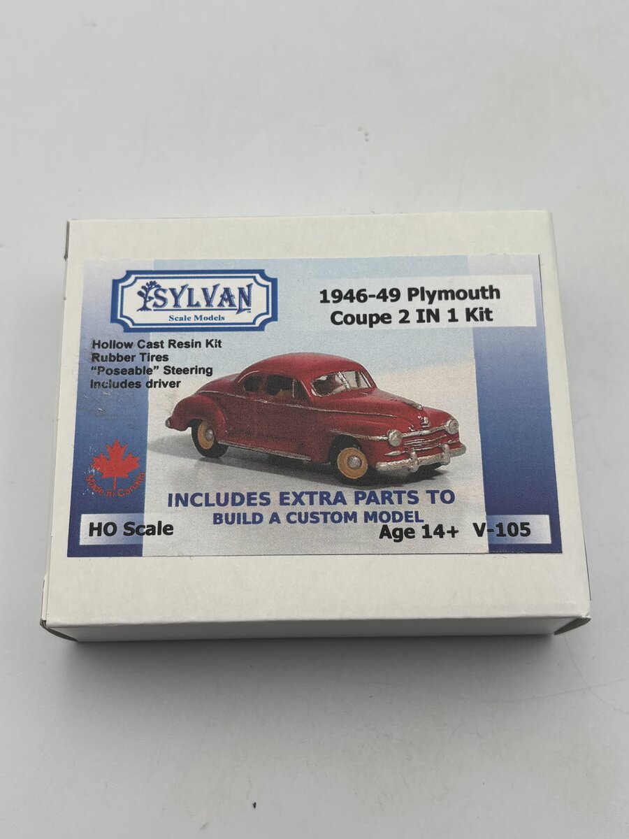 Sylvan Scale Models V-105 HO 1946-49 Plymouth Coupe Kit