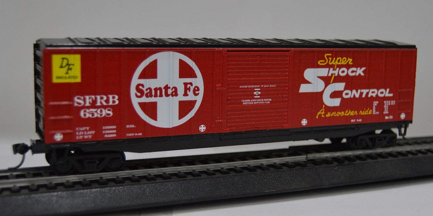Value Trains USA 10218 HO SFRB Super Shock Control Scheme 50’ 6” ACF Boxcar