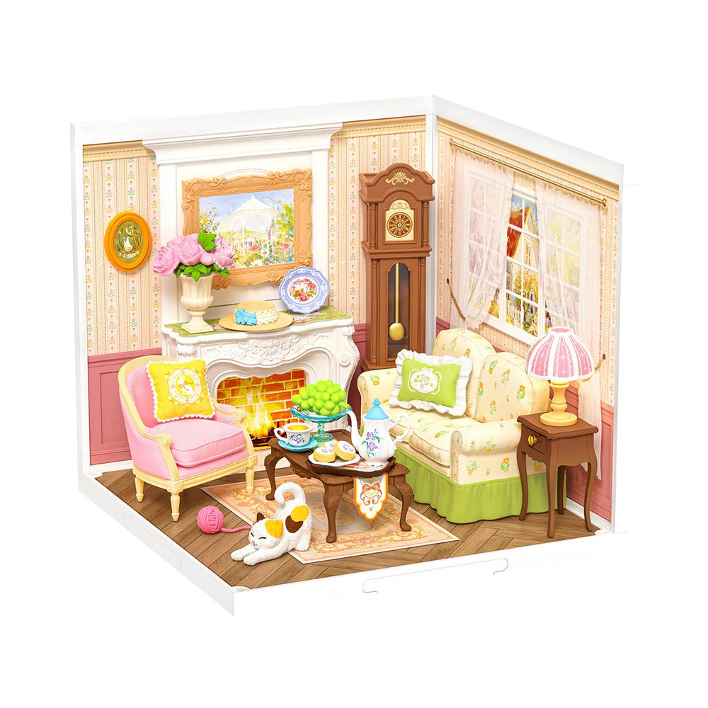 Robotime DW023 Rolife Holiday Tea Time DIY Miniature House