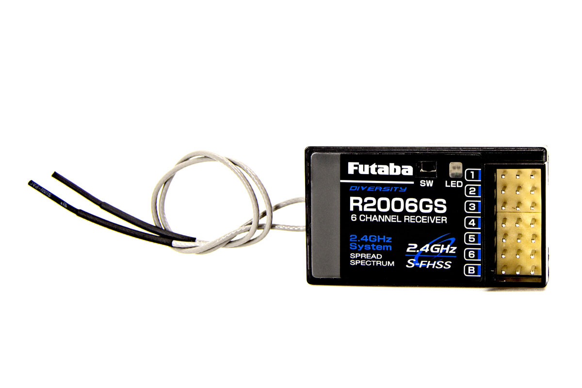 Futaba 01102200-1 R2006GS S-FHSS 2.4GHz 6-Channel Receiver