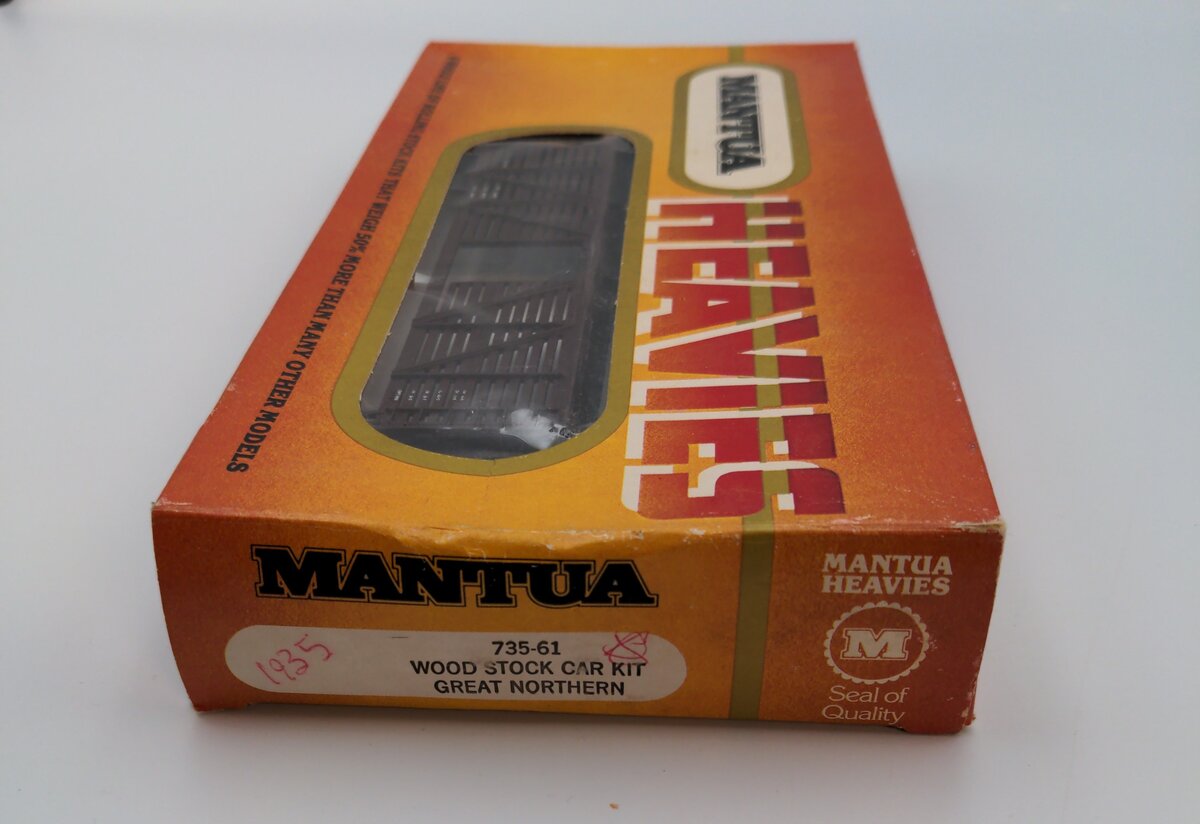 Mantua 735-61 HO Scale Great Northern Wood Stock Car Kit